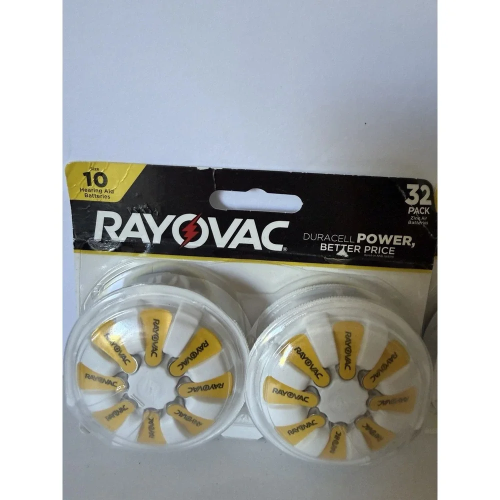 Rayovac Size 10 Hearing Aid Zinc Air Batteries 32x2 Lot of 64 New Exp 11/27 BinQ